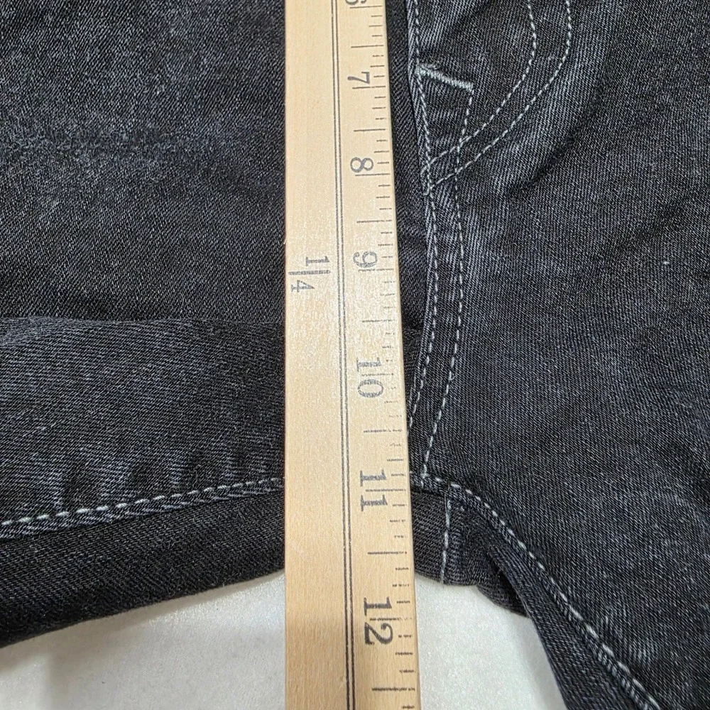 True Religion Ricky Jeans Mens 36 Black Relaxed Straight Denim Y2K Streetwear
